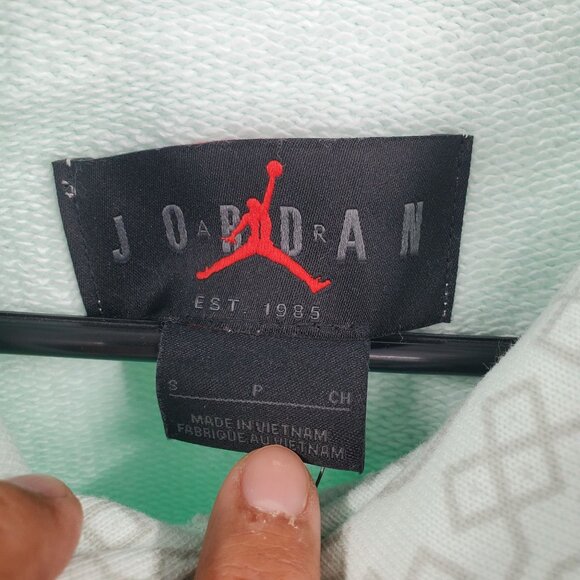 Jordan x CLOT All Over Print Sweatshirt Hoodie Men Size Small NWT - Picture 6 of 14